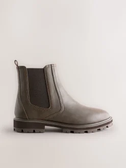 Next Standard/Wide Fit Chelsea Boots Chocolate Brown New