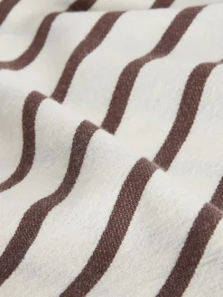 Next Chocolate Brown Summer Column Skirt With Linen Clearance