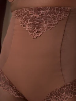 Next Super High Waist Briefs Firm Tummy Control Shaping Briefs Chocolate Brown Clearance