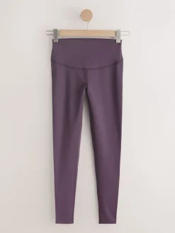 Next Thermal Fleece Lined Sports Leggings Chocolate Brown Outlet