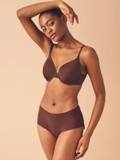 Next Chocolate Nude Full Cup A-E Smoothing Ultimate Comfort Bras 2 Pack