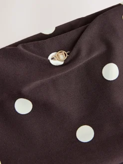 Next Chocolate/Cream Polka Dot Roll Top Bikini Bottoms Hot