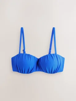 Next Cobalt Blue Wired Bandeau Bikini Top Discount