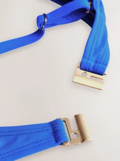 Next Cobalt Blue Wired Bandeau Bikini Top Discount