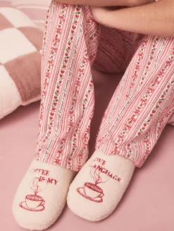 Next Coffee Mule Borg Slippers