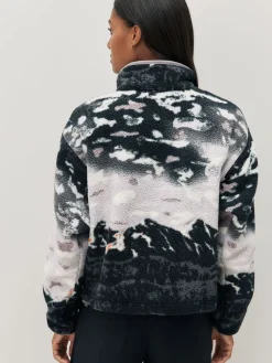 Columbia Helvetia™ II Printed Cropped Half Snap Fleece Lavender Purple Online