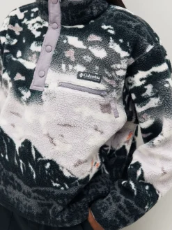 Columbia Helvetia™ II Printed Cropped Half Snap Fleece Lavender Purple Online