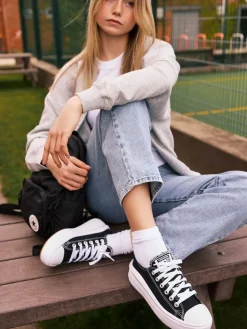 Converse All Star Move Chuck Ox Platform Trainers Black