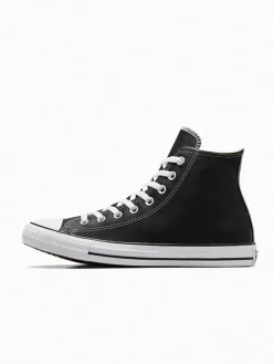 Converse Black Leather High Trainers Best