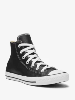 Converse Black Leather High Trainers Best