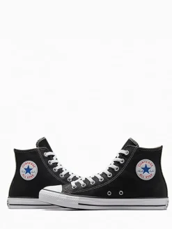 Converse Black Leather High Trainers Best