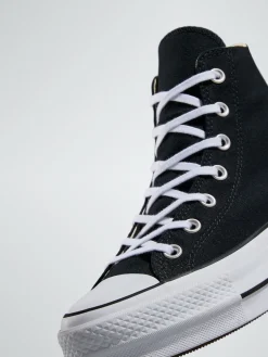 Converse Pale Platform Lift High Top Trainers Black Online
