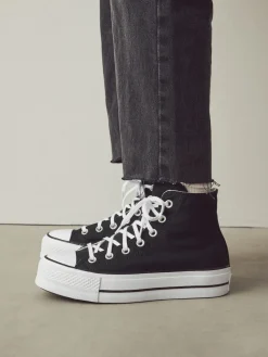 Converse Pale Platform Lift High Top Trainers Black Online