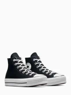 Converse Pale Platform Lift High Top Trainers Black Online
