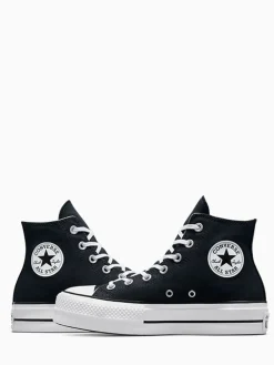 Converse Pale Platform Lift High Top Trainers Black Online