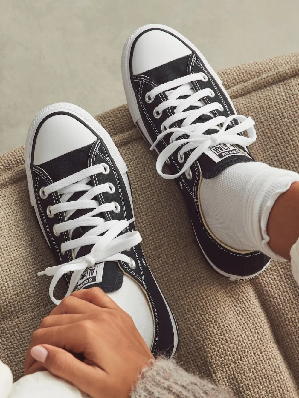 Converse Chuck Ox Trainers Black White New