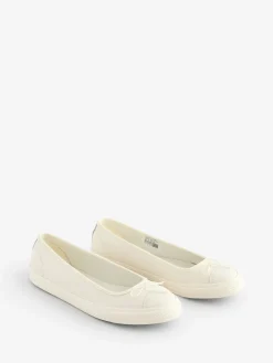 Converse Cream Chuck Taylor All Star Dainty Ballerina Trainers Hot