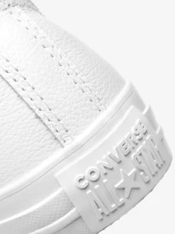 Converse White Chuck Taylor All Stars Leather Ox Trainers Hot