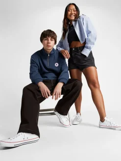 Converse White Leather Ox Trainers Sale