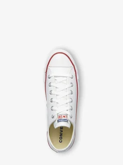 Converse White Leather Ox Trainers Sale