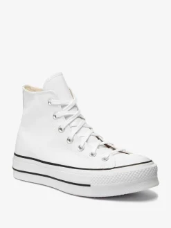 Converse Platform Lift Chuck Taylor Leather High Trainers White Online