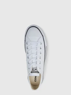 Converse Platform Lift Chuck Ox Leather Trainers White Sale
