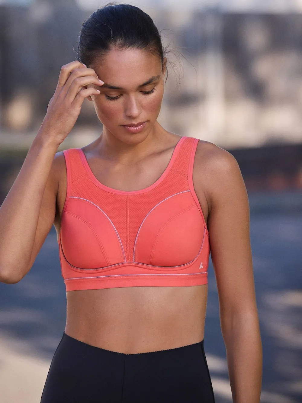 Next B-G Active Sports High Impact Dry Tech Non Pad Bra Coral Pink Sale