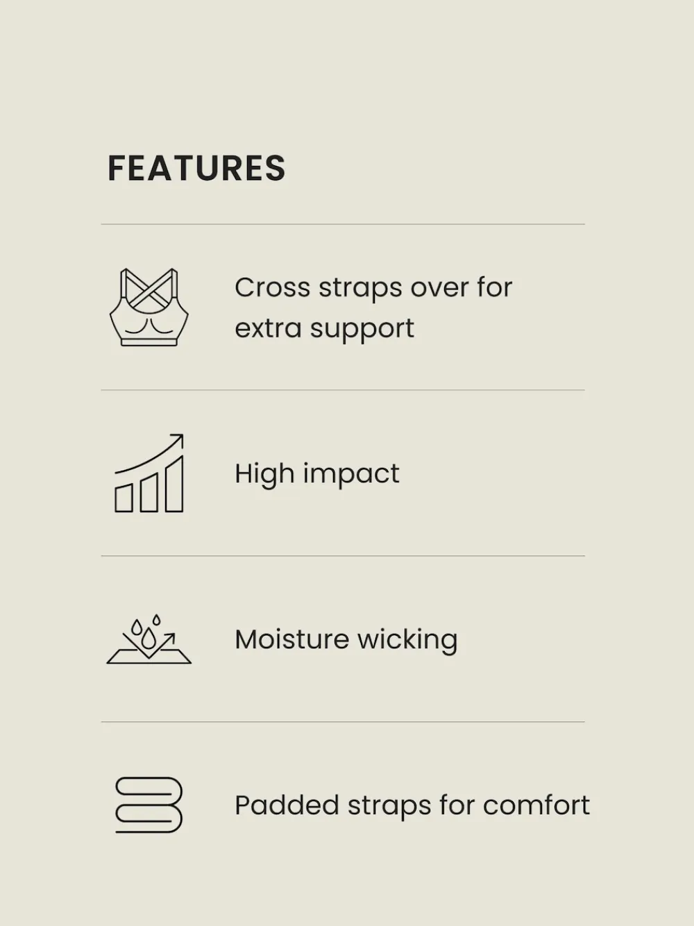 Next B-G Active Sports High Impact Dry Tech Non Pad Bra Coral Pink Sale