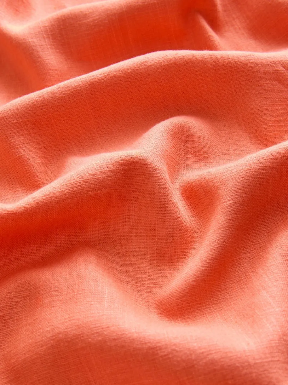 Next Smart Front Linen Blend Wide Leg Trousers Coral Pink Sale