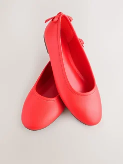 Next Standard/Wide Fit Ballerina Shoes Coral Sale