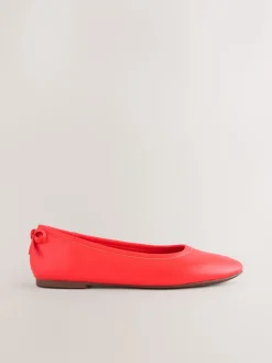 Next Standard/Wide Fit Ballerina Shoes Coral Sale