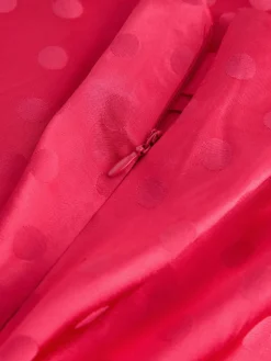 Next Jacquard Polka Dot Satin Skirt Coral/Pink