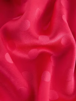 Next Jacquard Polka Dot Satin Skirt Coral/Pink