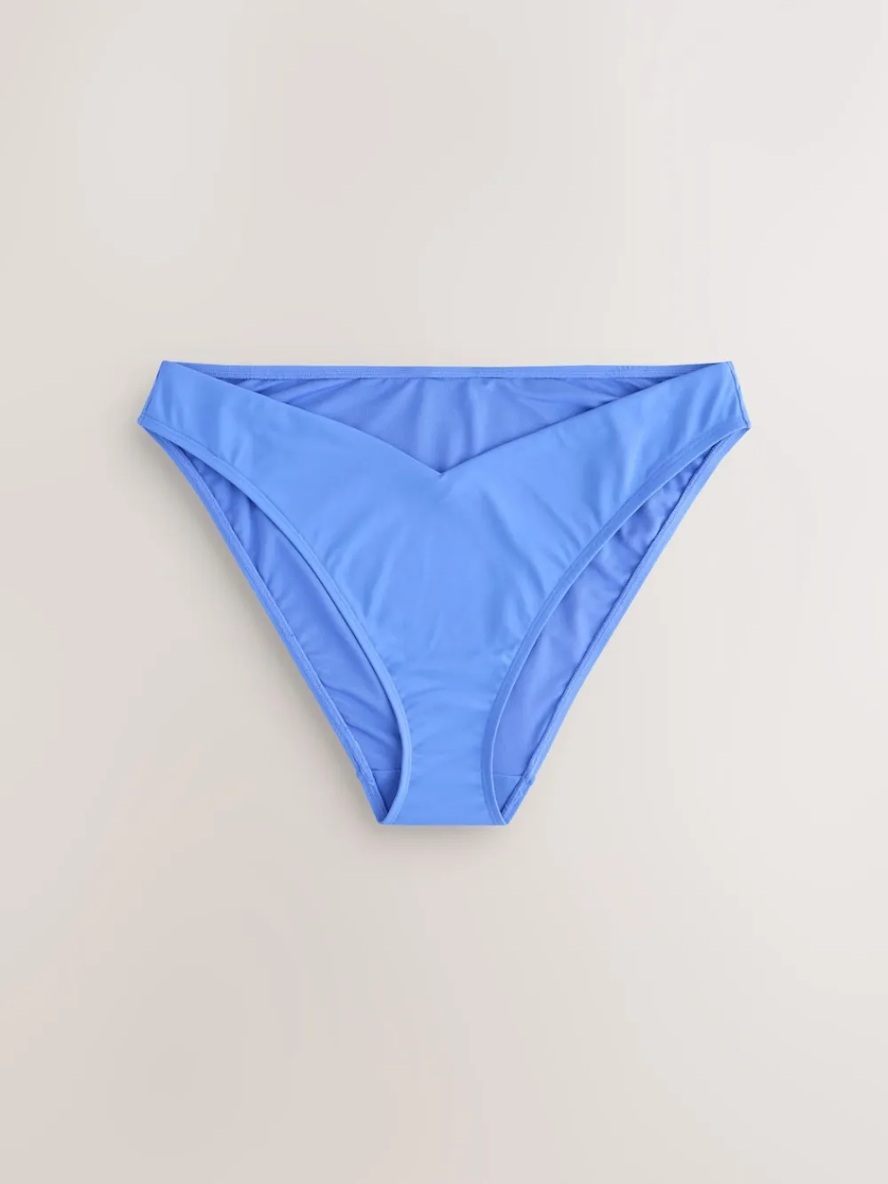 Next V Front High Leg Bikini Bottoms Cornflower Blue Clearance