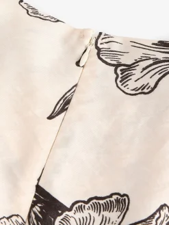 Next Sleeveless Column A-Line Maxi Dress Cream and Black Floral Print Best