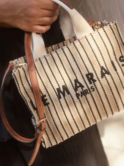 Next Cream Canvas Hand Held Bag Online