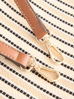 Next Cream Canvas Hand Held Bag Online