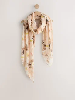 Next Cream Easter Bunny Print Lightweight Scarf Best