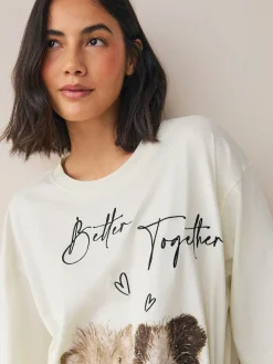 Next Cream Guinea Pig Jersey Short Sleeve Pyjamas Online