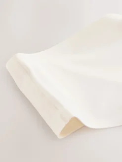 Next High Waist Thong Shaping Tummy Control Premium Cotton Blend Knickers Cream