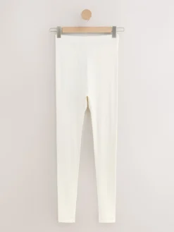 Next Thermal Maximum Warmth Cosy Pointelle Leggings Cream Discount