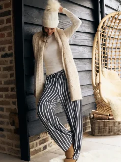 Next Thermal Maximum Warmth Cosy Pointelle Long Sleeved Top Cream Sale