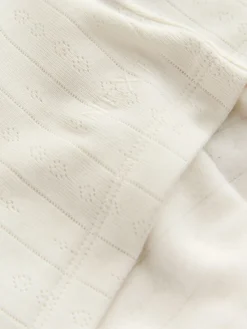 Next Thermal Maximum Warmth Cosy Pointelle Long Sleeved Top Cream Sale