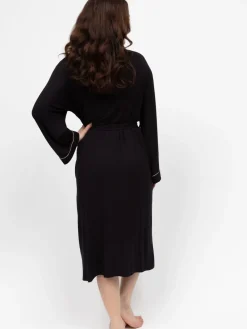 Cyberjammies Black Long Jersey Dressing Gown Discount