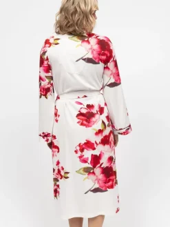 Cyberjammies Red Long Printed Jersey Dressing Gown New