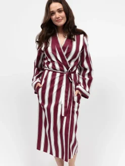 Cyberjammies Red Long Stripe Dressing Gown Clearance
