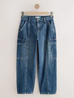 Next Ankle Straight Leg Carpenter Jeans Dark Blue Hot