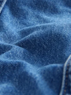 Next Denim Midi Shirt Dress Dark Blue Clearance