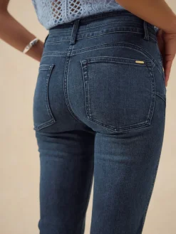 Next Slim Lift And Shape Jeans Dark Blue Denim Discount