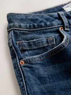 Next Dark Blue Hourglass Mid Rise Authentic Bootcut Jeans Clearance